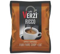100 CAPSULE COMPATIBILE AROMA VERO,FIOR FIORE COOP,LUI,MARTELLO E ESPRESSO CA...