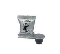 100 Capsule Compatibili con le Macchine ad uso domestico Nespresso*- Caffè Leonardo - Tostatura Artigianale - Made in Italy