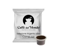 100 Capsule compatibili con LUI, Fior Fiore Coop, Aroma Vero, Mitaca - Caffè dal Mondo (Argento Vivo)