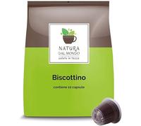 100 Capsule Compatibili con Nespresso - Bevande Caffè dal Mondo - Natura dal Mondo (Biscottino)