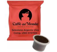 100 Capsule compatibili con Uno System - Caffè dal Mondo (Argento Vivo)