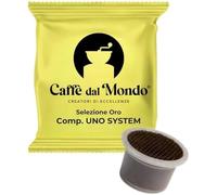 100 Capsule compatibili con Uno System - Caffè dal Mondo (Oro)