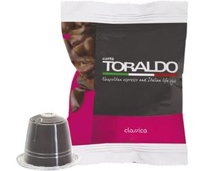 100 Capsule Compatibili Nespresso Caffè Toraldo Classica Prezioso e Raffinato