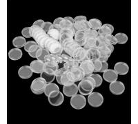100 capsule di plastica trasparente da 21 mm per monete commemorative e oggetti da collezione