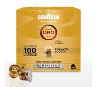 100 Capsule Lavazza Compatibili Nespresso Alluminio Qualità Oro 10pz