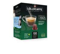 100 CAPSULE LOLLO CAFFE MISCELA NERA COMPATIBILE CON NESPRESSO