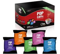 100 CAPSULE POP CAFFE' MIX COMPATIBILI LAVAZZA ESPRESSO POINT DECISO INTENSO CREMOSO ARABICO DECAFFEINATO