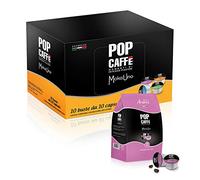 100 CAPSULE POP CAFFE' MOKA-UNO 3 ARABICO COMPATIBILI UNO SYSTEM ILLY KIMBO
