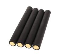 100 capsule termorestringenti in PVC per bottiglie di vino, 34 mm, colore: nero (top oro)