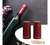 100 capsule termoretraibili in PVC con linguetta a strappo, manicotti