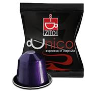 100 Capsule ZITO CAFFE compatibili con NESPRESSO miscela UNICO Densa e Cremosa - Capsule compatibili con Macchine Espresso sistema Nespresso -