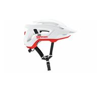 100% Altis Casco da bicicletta, bianco-rosso