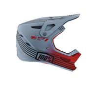 100% Casco Integrale Status Taglia S Grigio/Rosso