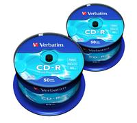 100 CD-R Verbatim Extra Protection 700MB 52X 80 Min Cake Box 43351