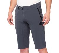 100% Celium Pantaloncini da bicicletta, grigio scuro, Taglia 38