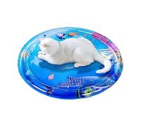 100 centimetri Sensore Acqua Tappetino Da Gioco Per Gatti Cani Pet Acqua Comfort Gonfiabile Acque Sensoriali Giochi Stuoie Con Pesce PVC Tappetino di Raffreddamento Per Calore Estivo