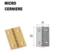 100 CERNIERA MIGNON MICRO MINI PICCOLA OTTONATA X COFANETTI PORTAGIOIE 15X30 mm