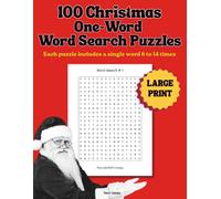 100 Christmas One-Word Word Search Puzzles: Each puzzle includes a single word 6 to 14 times