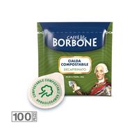 100 CIALDE CAFFE' BORBONE MISCELA DEK VERDE ESE 44 MM FILTRO CARTA MONODOSE SC0