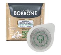 100 CIALDE CAFFE' BORBONE MISCELA NERA ESE 44 MM CARTA MONODOSE FILTRO GUSTO