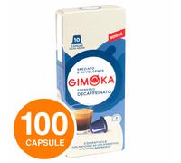 100 Cialde caffè Gimoka SOAVE DECAFFEINATO capsule compatibili NESPRESSO