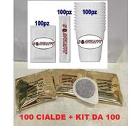 100 Cialde Caffe in Filtro Carta ese 44 Miscela sublime + KIT OMAGGIO
