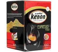 100 Cialde Caffè Kenon Ese44 da 7g -- Compatibili con le Macchine ad uso domestico Nespresso* Cialde confezionate singolarmente per freschezza, Qualità italiana autentica