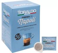 100 Cialde Caffè Toraldo Miscela Crema Di Napoli Filtro Carta Ese 44 mm.