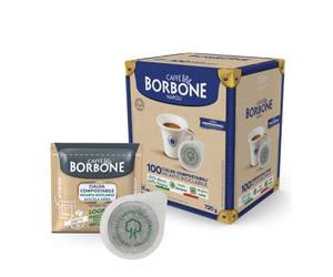 100 Cialde ESE 44 mm Compostabili Caffè Borbone Miscela Nera