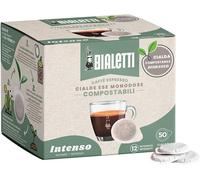 100 Cialde Filtro Carta Bialetti Miscela INTENSO Ese 44 mm. Monodose