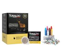 100 CIALDE FILTRO CARTA ESE 44 MM Caffè Toraldo MISCELA DEK + KIT ACCESSORI