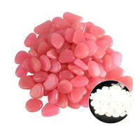 100 ciottoli luminosi notturni per esterni paesaggistica acqua caratteristiche pietre decorative resina sicura Pet Friendly incandescente giardino roccia