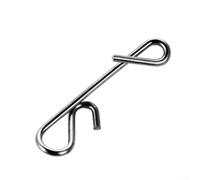 100 clip a scatto girevoli da pesca, in acciaio inox, SXXL, perfette per avventure di pesca d'acqua dolce e salata (S)