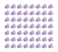 100 clip di carta trasparente a forma quadrata morsetti di carta clip per file clip per alimenti sacchetto per alimenti documento lavagna da disegno quadrato clip cartella file