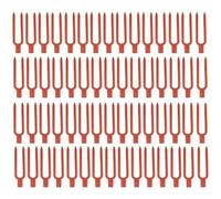 100 clip di fissaggio per piante, perni in plastica per piante da giardinaggio, perni di supporto per fragole, forcine da giardino per fiori, angurie e fragole