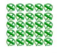 100 clip e cunei di livellamento per piastrelle in plastica, distanziatori riutilizzabili per fissaggio a pavimento e parete (verde, 2,5 mm)