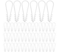 100 Clip Fermacavo Bianco Chiodini Fermacavo Morsetti Morbidi in Plastica per Cablaggio Facili da Installare 6mm x 20mm passanti per passanti fascetta