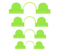 100 clip in plastica per serra per rinforzare film di serre, teli, reti e isolamento a bolle, per una sicurezza e un fissaggio (4 mm)