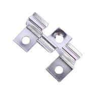 100 clip in WPC in acciaio inox, per terrazze, clip di fissaggio, clip per terrazze, clip in WPC, area di serraggio 8/9/10 mm (8 mm)