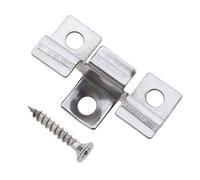100 clip per bordo di fissaggio con distanziatore nascosto per decking, con vite autofilettante hardware fai-da-te in acciaio inossidabile