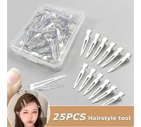 100 Clip Per Naso Ad Ago In Metallo, Clip Per Becco D'Anatra Da Barbiere, Accessori Per Capelli Fai-Da-Te Fatti A Mano, Adatti Per Fissare Capelli Rotti E Frangia.