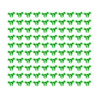 100 clip per piante in plastica PP atossica per uso a lungo termine in terreni senza suolo e aiuole tradizionali (verde)