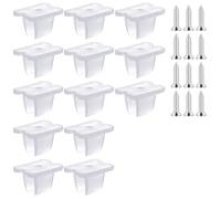 100 clip per strisce LED a tenuta stagna, supporto per striscia LED, striscia impermeabile, clip di fissaggio per strisce LED in silicone da 5 mm a 6 mm (incluse viti, traslucido)