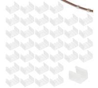 100 clip per strisce luminose a LED, staffe di montaggio per luci al neon, accessori di fissaggio per cartelli fai da te, decorazione interna ed esterna, 8-10 mm