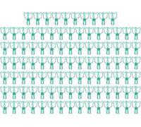 100 clip piccole, fermacarte in metallo con forte forza di serraggio, design a forma di orso, organizer multiuso per documenti per casa, ufficio, scuola (verde) utili