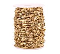 100 cm 1 metro oro in acciaio inox link per catena a maglie incrociate per uomo donna gioielli catena collana Makin Extender catene girocolli gioielli in acciaio inox bracciali collane, Misura unica