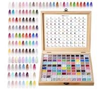 100 Color Gradient Gel Set - High Pigment 100 Grid Transfer Paint Solid Camouflage No-Wipe DIY Manicure Gel Palette 200g For Salon Blending And Creative Ñail