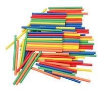 100 Colorato bastoncini di conteggio,Bastoncini Conteggio in Legno,per Ragazzi e Ragazze,efficacemente ad apprendere numeri e operazioni matematiche.