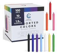 100 Colori Assortiti Spell Candele Piccolo antigoccia per Carillon, Magia, Congregazione, fiaccolata, Rituali, Decorazione per Feste (10 Colori) 4 Pollici di Altezza