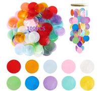 100 conchiglie decorative rotonde naturali da 2 pollici per, campane a vento con design a doppio foro
